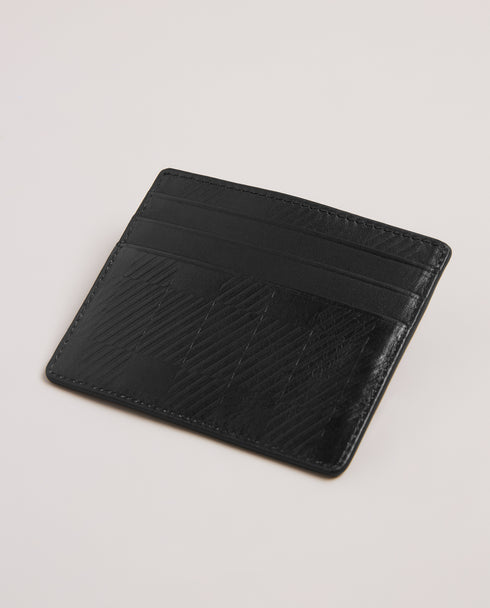 <P>House Check Leather Embossed Cardholder</P>
